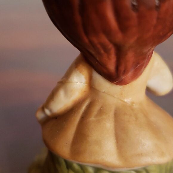 Vintage Lot of 3 Boy/Girl Wide Eyes Porcelain Bisque Figurines - Picture 11 of 13